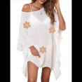 thumbnail image 2 of Traje de Baño de Playa Holgado y con Volantes de Color Liso para Mujer Talla Única, 2 of 9
