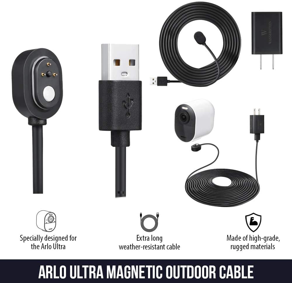 arlo 25 ft charging cable