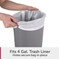 thumbnail image 6 of Sterilite Bathroom Trash Can, 2.6 Gallon Small Plastic Garbage Bucket Bin with Step Lid, Black, 6 of 9