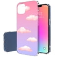 thumbnail image 1 of TalkingCase Slim Case for Apple iPhone 14 Pro, Slim Thin Gel Tpu Cover, Pink Clouds Print, Light Weight, Flexible, Soft, Anti-Scratch, Printed in USA, 1 of 7