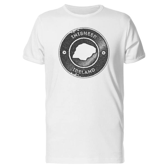 Inisheer, Grunge Map, Ireland Tee Men's -Image by Shutterstock