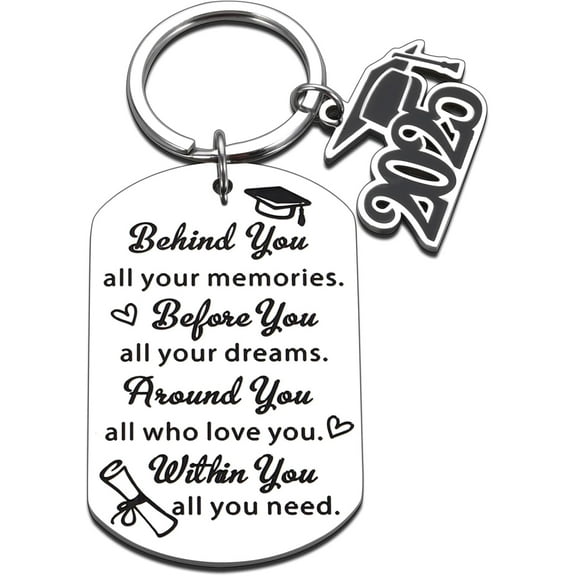 Graduation Gifts for Her Him Class of 2025 Girls Graduation Keychain Boys College Graduation Gift Girls 8th Grade Graduation Gift Senior Student Teacher Key