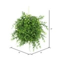 thumbnail image 2 of Vickerman 8" Artificial Green Mini Bamboo Leaf Ball., 2 of 3