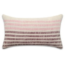 PILLOWPIA Palma Striped Cotton Pillow Cover, Terra, 14''x 24'', Decorative Throw Pillow Case