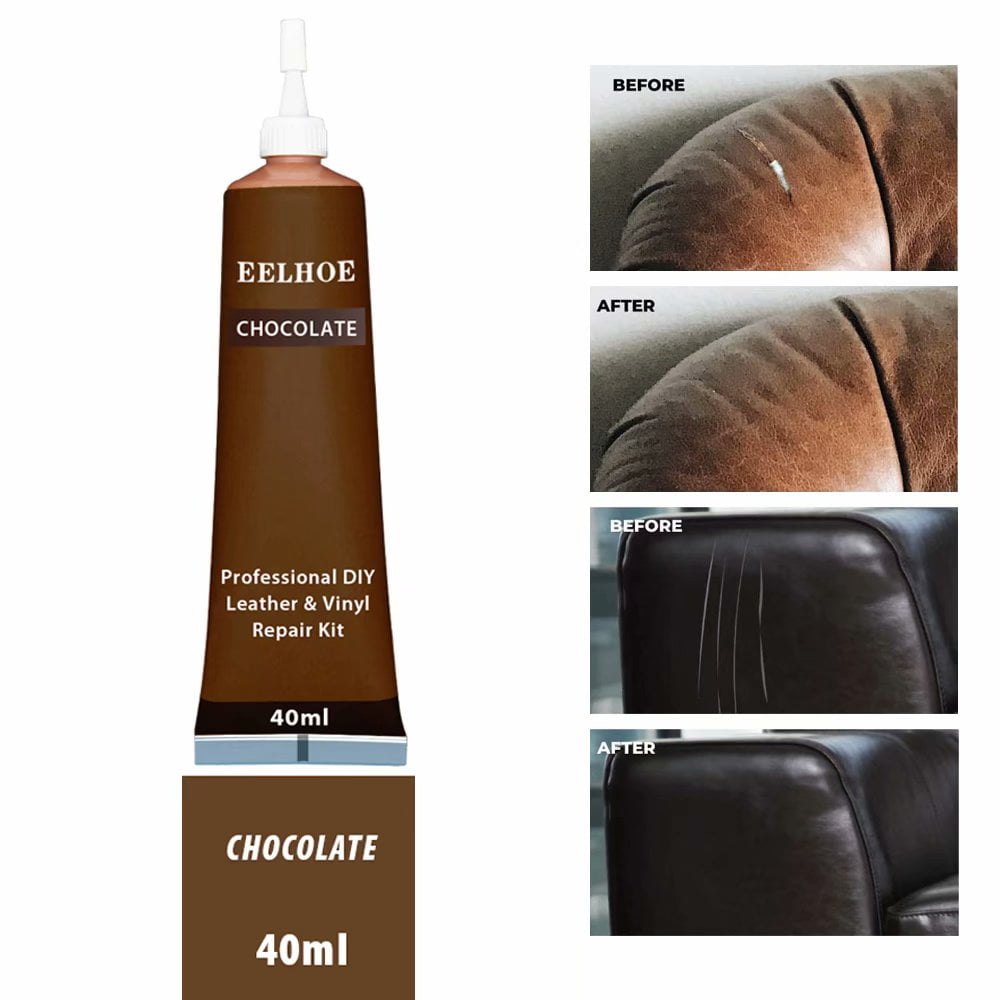 Chocolate Brown Leather Colors Leather Repair Gel Furniture Couch Car Seats Sofa Jacket Purse Belt Shoes No Heat Required Repair Restore Walmart Com Walmart Com