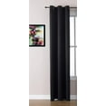 thumbnail image 2 of MDS Blackout Curtains for Living Room and Bedroom Thermal Insulated Grommet Room Darkening Draperies 1 Panel (Black 42x84), 2 of 7