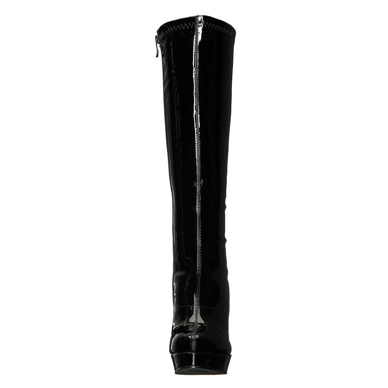 Ellie Shoes E-421-Groove, 4 inch Knee High Boots with Side Ellie Shoes E-421-Groove, 4 inch Knee High Boots with Side