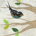thumbnail image 3 of Prahl, Courtney 12x12 Black Modern Framed Museum Art Print Titled - Birds in Spring III Square, 3 of 5