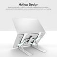 thumbnail image 2 of Tignapoo Portable & Adjustable Laptop Stand - Ergonomic, Foldable Design for 16-Inch and Below Devices - Seven Height Settings & Heat Dissipation Features - Lightweight, Compact, and Durable Support, 2 of 7