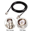thumbnail image 2 of Uxcell RG58 RF Coaxial Cable TNC Male to TNC Female Pigtail Jumper Cable 10Feet, 2 of 5
