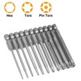 thumbnail image 4 of Puntas de destornillador hexagonales magnéticas MACHAO 11 piezas color gris, 4 of 5
