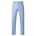 thumbnail image 4 of Zshosam Mens Pants Men's Classic-Fit -Resistant Flat-Front Chino Pant(Light Blue,S), 4 of 4