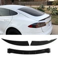 thumbnail image 1 of 3PCS Universal Car Rear Trunk Spoiler , Wing Bright Black 120cm Low  Noise Lightweight Shockproof for Vehicle Type A with Convex Spots Tail, 1 of 8