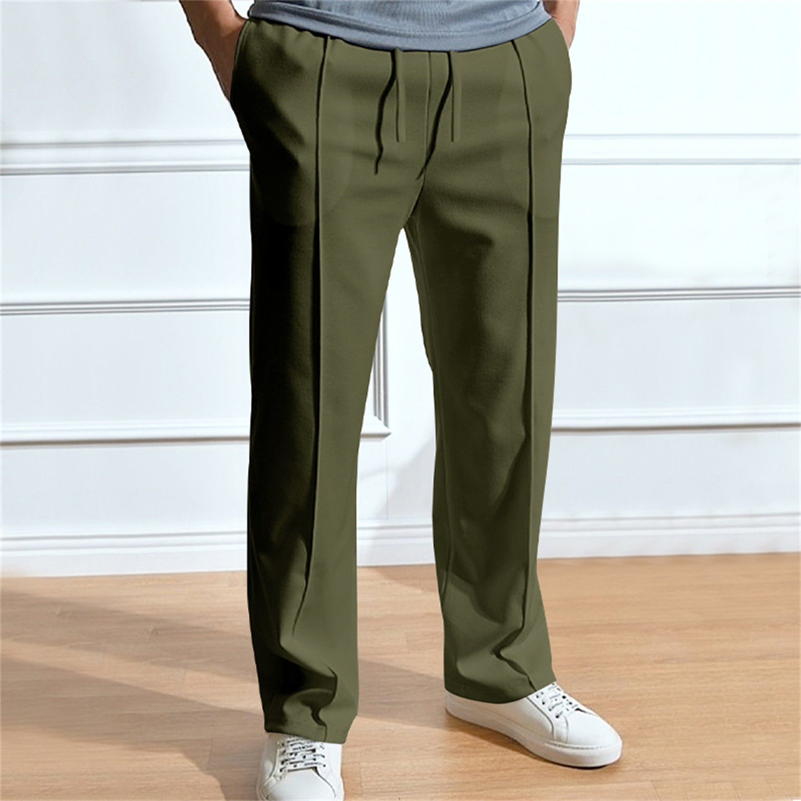 Men's Sweatpants Pants Soft Comfy Loose Wide Leg Trousers Sports ...