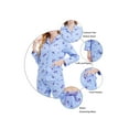 thumbnail image 2 of GLOBAL 100% Cotton Comfy Flannel Pajamas for Women 2-Piece Warm and Cozy Pj Set of Loungewear Button Front Top Pants, 2 of 7