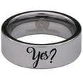 thumbnail image 2 of Yes? Yes! Plain Tungsten Carbide Ring, 2 of 10