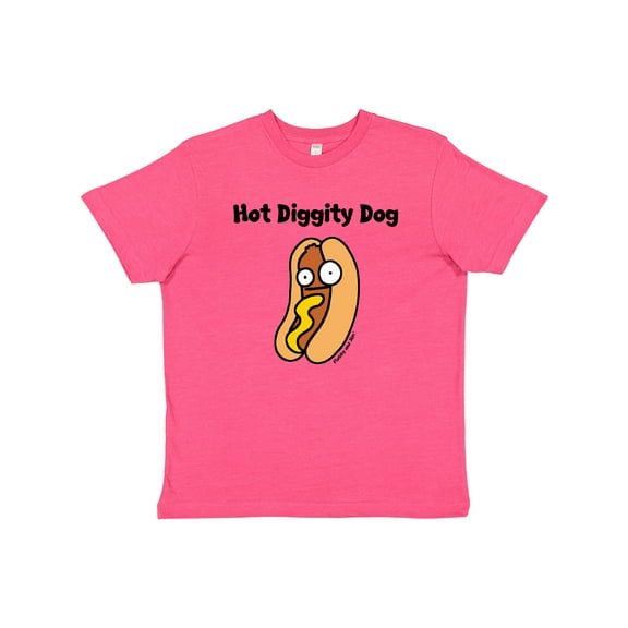 Inktastic Hotdog Hot Diggity Dawg Youth T-Shirt