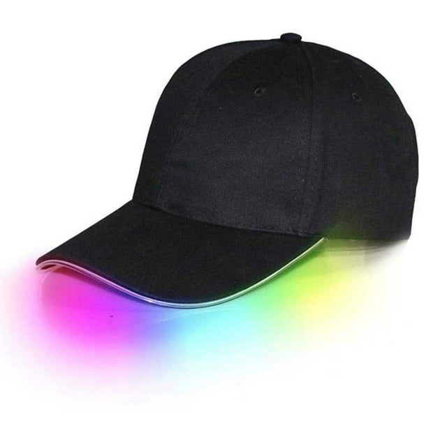 Under $5 Baseball Caps Multi-color Hip-Hop Baseball LED Cap Party Club up Glow Sports Hat Lighted Baseball Caps