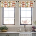 thumbnail image 4 of LALILO Kitchen Curtain Valance Seashell And Sea Star Rod Pocket Window Curtain 52"x 18" Set of 2, 4 of 6