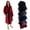 Red, variant on Mens Bathrobe Burgundy & Black (Large/X Large, Burgundy & Black)