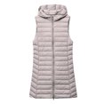 thumbnail image 5 of Fartey Women's Long Puffer Vest Plus Size Zipper Down Sleeveless Thick Hooded Jackets Lightweight Outdoor Warm Quilted Gilets Coats with Pockets L, 5 of 8
