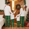 thumbnail image 2 of Christmas Family Pajamas Matching Set Solid Long Sleeve Top Pants Sleepwear, 2 of 7