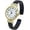 Gold/Navy, variant on Collections Women's Quartz 31mm Round Case Multicolor Acrylic Cuff Bangle Watch (Navy)