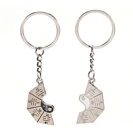 Jayli Cartoon Anime Keychain 2 Pcs Set Letter Keychain Heart Key Ring Silvery Lovers Key Chain Day Gift Walmart Canada