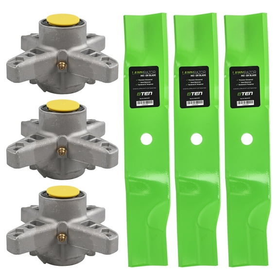 8TEN Spindle High Lift Blade Kit for MTD Cub Cadet 48 inch Z-force 48 MK1002280