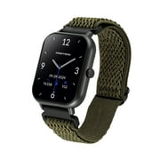 Armitron Eclipse Adult 45mm w/Voice Assistant & Backlight Smart Watch w/Charging Cable, Watch Band, Black