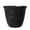 Back, variant on Mainstays Basic Bell Planter 12 inch Black, Classic Design with Attached Tray Durable Weather Resistant Matte Finish