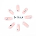thumbnail image 2 of Aksod Glossy Ghost Press on Nails Blanco Mediano Oval Uñas postizas Diseñado Almendra Cubierta completa Artificial Lindo Halloween Uñas postizas Consejos para mujeres y niñas 24 piezas (Estilo F) Zhivalor OTTO-ZYS-0249, 2 of 6