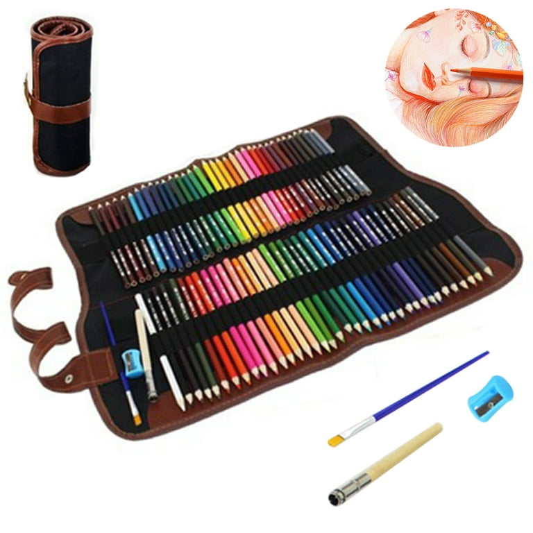 72 watercolor crayons set for children and adults, water-soluble