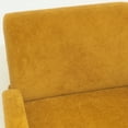 thumbnail image 3 of Noble House Jordon 28" Velvet Upholstered Accent Lounge Chair with Birch Legs, for Living Room, Brown Yellow, 3 of 7
