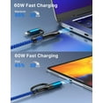 thumbnail image 6 of 4 in 1 Multi Charging Cable 6 ft, 60W 3.1A USB to USB C Adapter Fast Charging Cord with USB C, for iPhone and Android Phone, 6 of 9