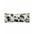 thumbnail image 2 of Yellow Black Print Flowers Throw Pillow Cover,Watercolor Abstract Floral Rectangle Decorative Pillow Case Protector Soft Cushion Cover Lumbar Pillowcase for Couch Sofa Bedroom Car Decor 20x54 Inch, 2 of 8
