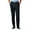 Black, variant on Haggar Men's Cool 18® Solid Pleat Front Pant Classic Fit 41114529486