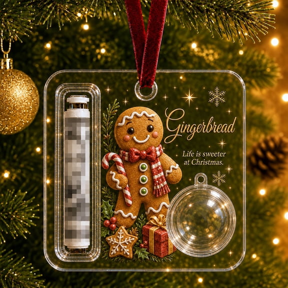 Edgtyos Christmas Cash & Treat Holder Ornament, 4"x4"holiday Hanging Decoration for Christmas Tree Ornament, Indoor Display and Gift Giving