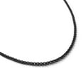 thumbnail image 2 of Thin Black Stainless Steel Necklace Chain - 2mm, 2 of 4