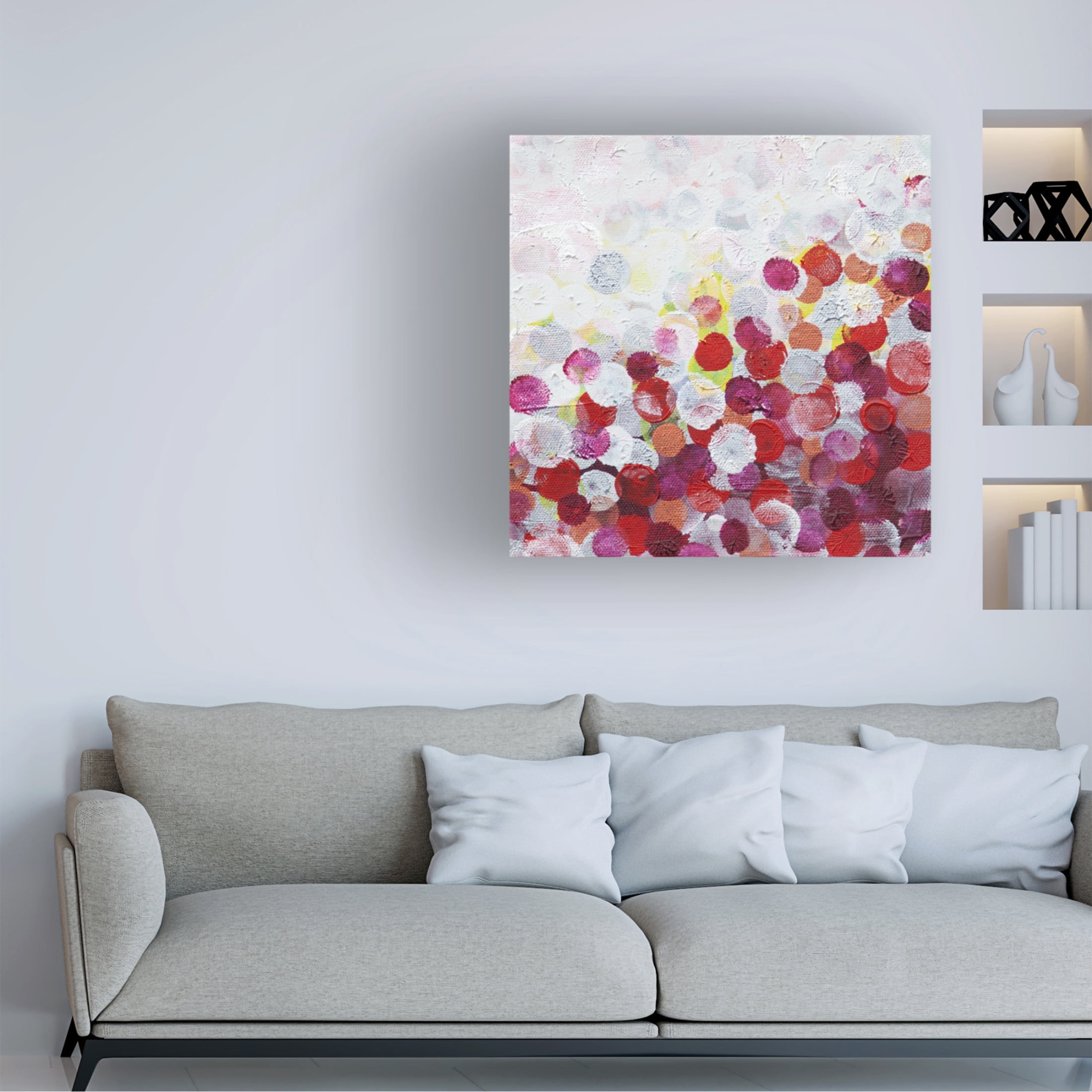 Canvas Wall Art - Hilary Winfield 'Infinity 4' Wall Art for Living Room, Bedroom, or Office Décor by Trademark Fine Art - 18 x 18 Inches