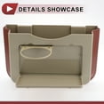 thumbnail image 7 of Unique Bargains Car Trash Can With Small Table Foldable Portable Trash Bin 1 Pc Beige, 7 of 7