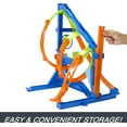 Hot Wheels Action Corkscrew Triple Loop Track Set with 1 Toy Car