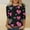 Multicolor 2, variant on BLTIBY Womens Valentine's Day Sweatshirts Printed 3/4 Sleeve Round Neck Casual T Shirt Ladies Tops Blouses Shirts Fashion Lightweight Multicolor 3XL