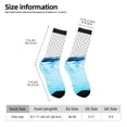 thumbnail image 2 of Balery Crystal Clear Water Splash Calcetas Largas con Estampado para Hombre y Mujer – Suaves y Transpirables, Talla Única (US 5-11), 2 of 6