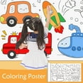 thumbnail image 4 of Children's Drawing Roll Creative Hand-painted Painting Graffiti Paper L7W4, 4 of 9