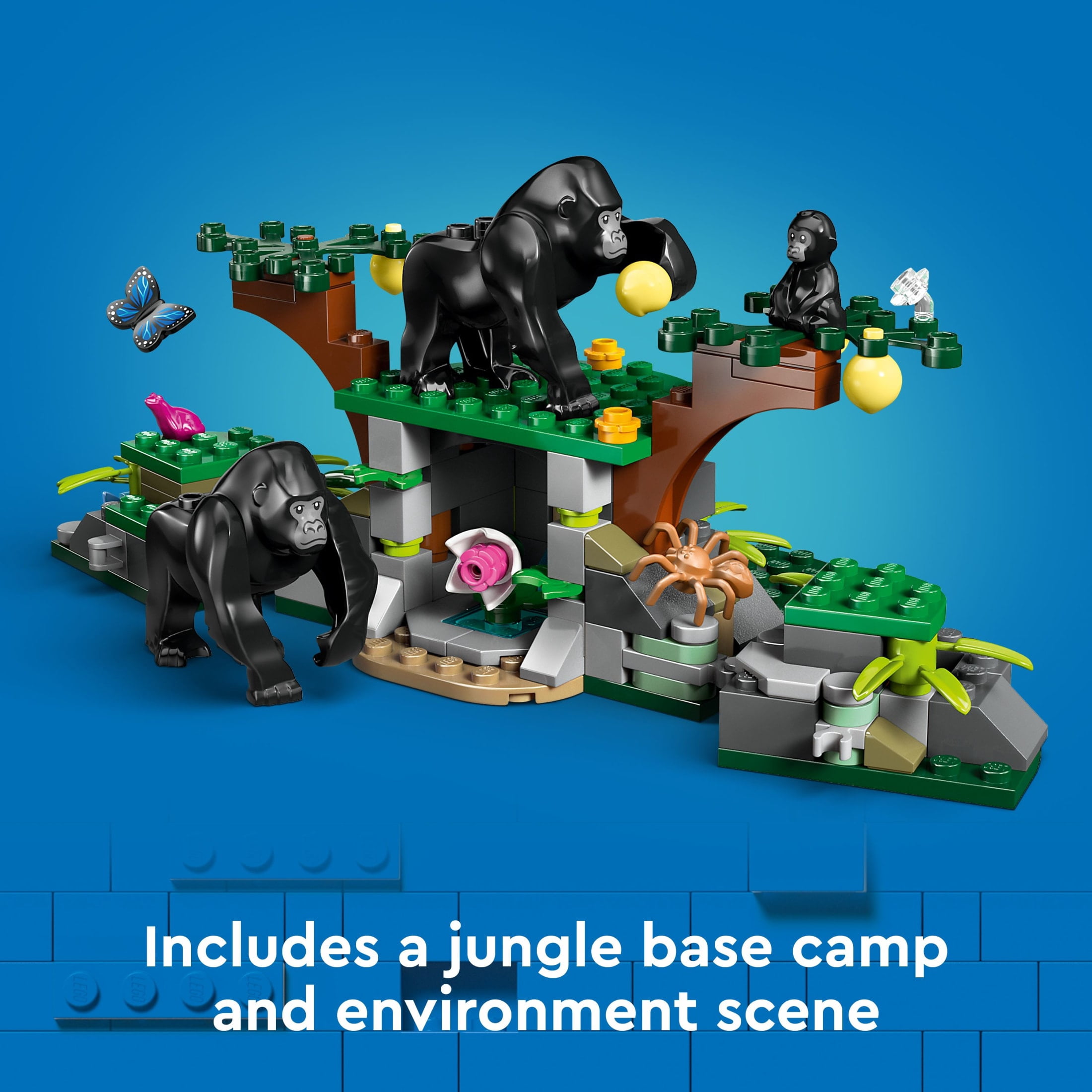 LEGO City Jungle Explorer Helicopter at Base Camp Building Toy, Adventure Gift for Kids Ages 8 and up, 60437