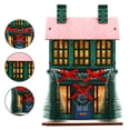 thumbnail image 4 of Naiovety Casas de Navidad de madera, conjunto de regalo, colección de kit de casa DIY, casas materiales naturales con muebles Kits de decoración para fiestas, 4 of 6
