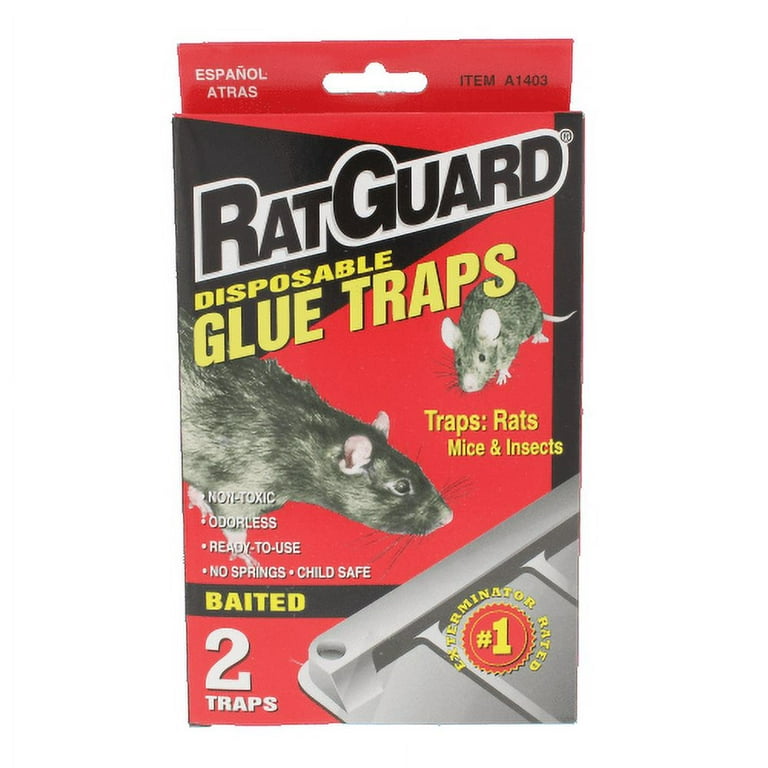 2 Mouse Glue Traps Sticky Boards Rat Mice Rodent Insect Disposable