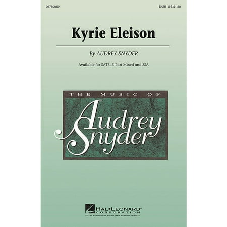Hal Leonard Kyrie Eleison 3-Part Mixed Composed by Audrey