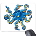thumbnail image 1 of Blue Octopus Marine Life Cartoon Pattern Mouse Pad Non-Slip Rubber Mousepad Game Office, 1 of 3